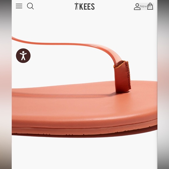 TKEES NEW Limited Edition * J. Crew Jelly sandals SZ 9 sun bleached Coral - Picture 4 of 12